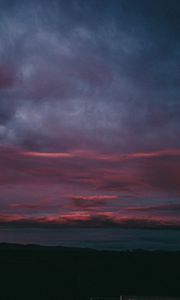 Preview wallpaper sky, clouds, evening, horizon