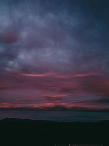 Preview wallpaper sky, clouds, evening, horizon