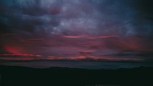 Preview wallpaper sky, clouds, evening, horizon