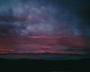 Preview wallpaper sky, clouds, evening, horizon