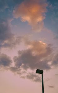 Preview wallpaper sky, clouds, evening, lantern