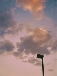 Preview wallpaper sky, clouds, evening, lantern