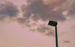 Preview wallpaper sky, clouds, evening, lantern