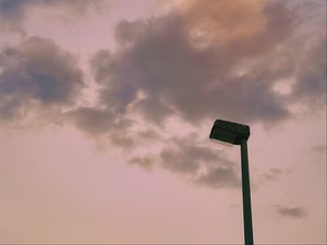 Preview wallpaper sky, clouds, evening, lantern