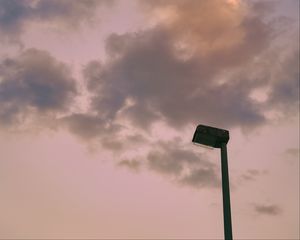 Preview wallpaper sky, clouds, evening, lantern