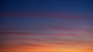 Preview wallpaper sky, clouds, evening, sunset