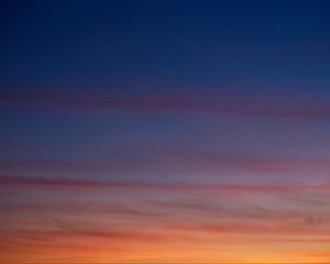 Preview wallpaper sky, clouds, evening, sunset
