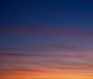 Preview wallpaper sky, clouds, evening, sunset