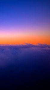 Preview wallpaper sky, clouds, height, sunset, twilight