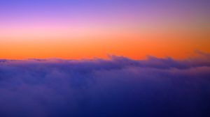 Preview wallpaper sky, clouds, height, sunset, twilight