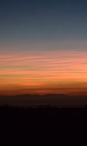 Preview wallpaper sky, clouds, horizon, sunset