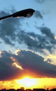 Preview wallpaper sky, clouds, lantern