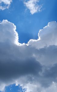 Preview wallpaper sky, clouds, light, rays