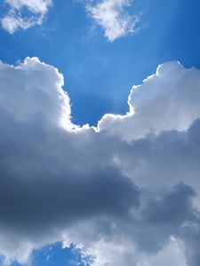 Preview wallpaper sky, clouds, light, rays