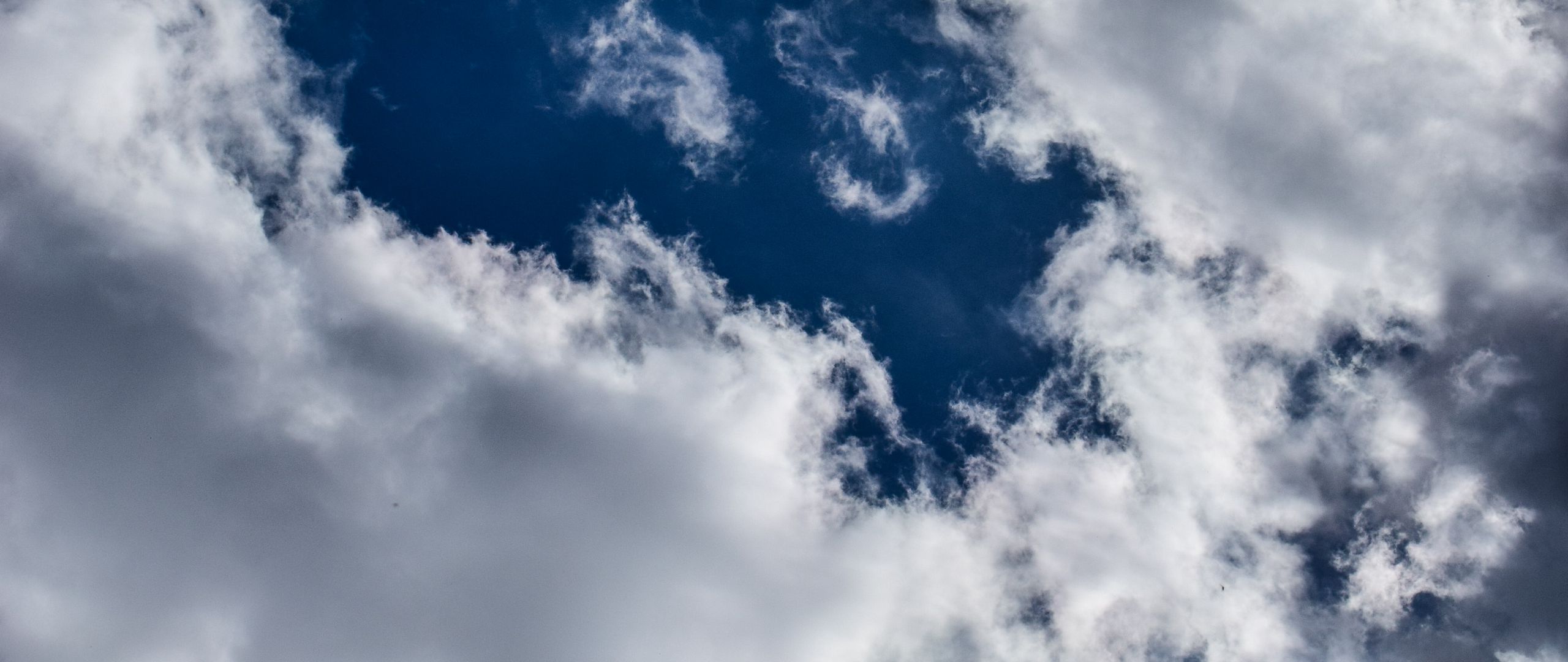 Download wallpaper 2560x1080 sky, clouds, lightness, blue dual wide ...