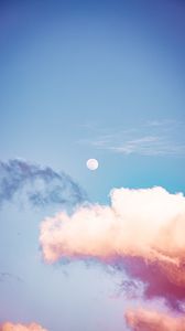 Preview wallpaper sky, clouds, moon