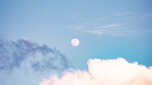 Preview wallpaper sky, clouds, moon