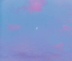 Preview wallpaper sky, clouds, moon, minimalism