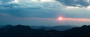 Preview wallpaper sky, clouds, mountains