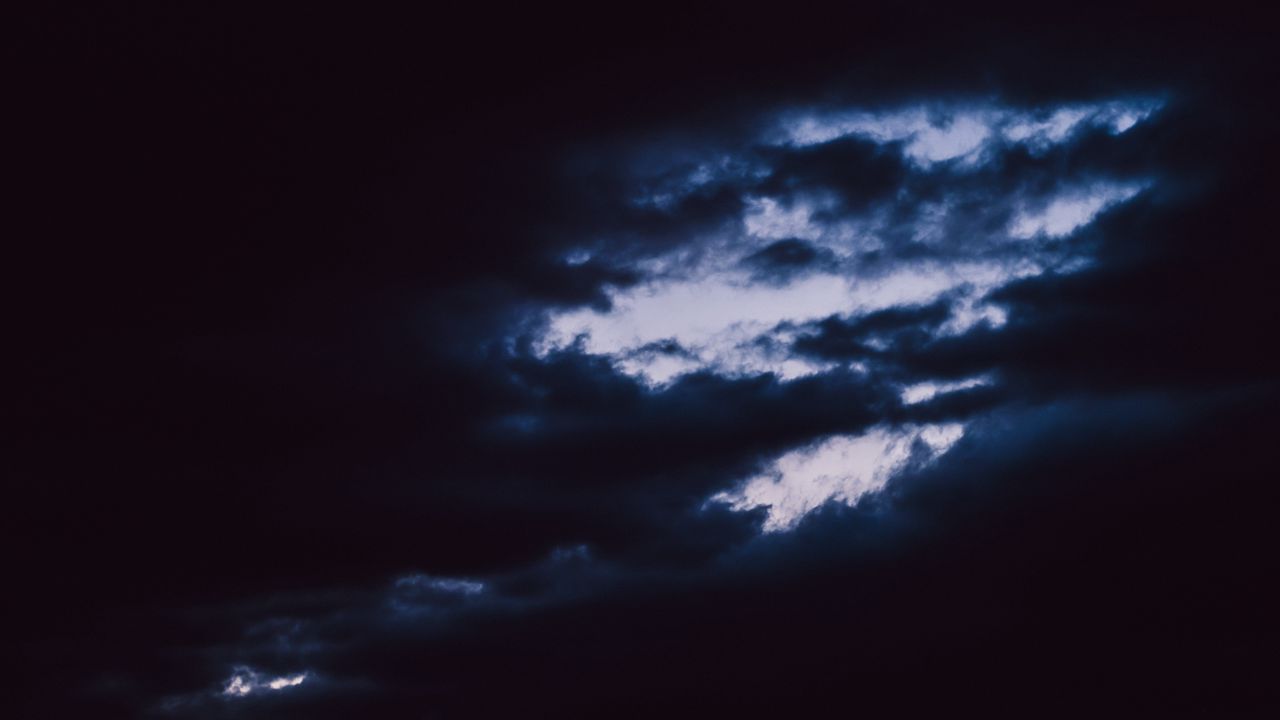 Wallpaper sky, clouds, night