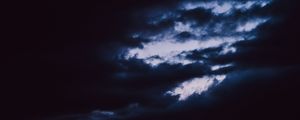 Preview wallpaper sky, clouds, night