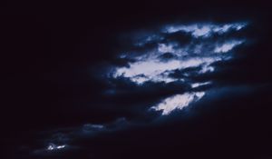 Preview wallpaper sky, clouds, night
