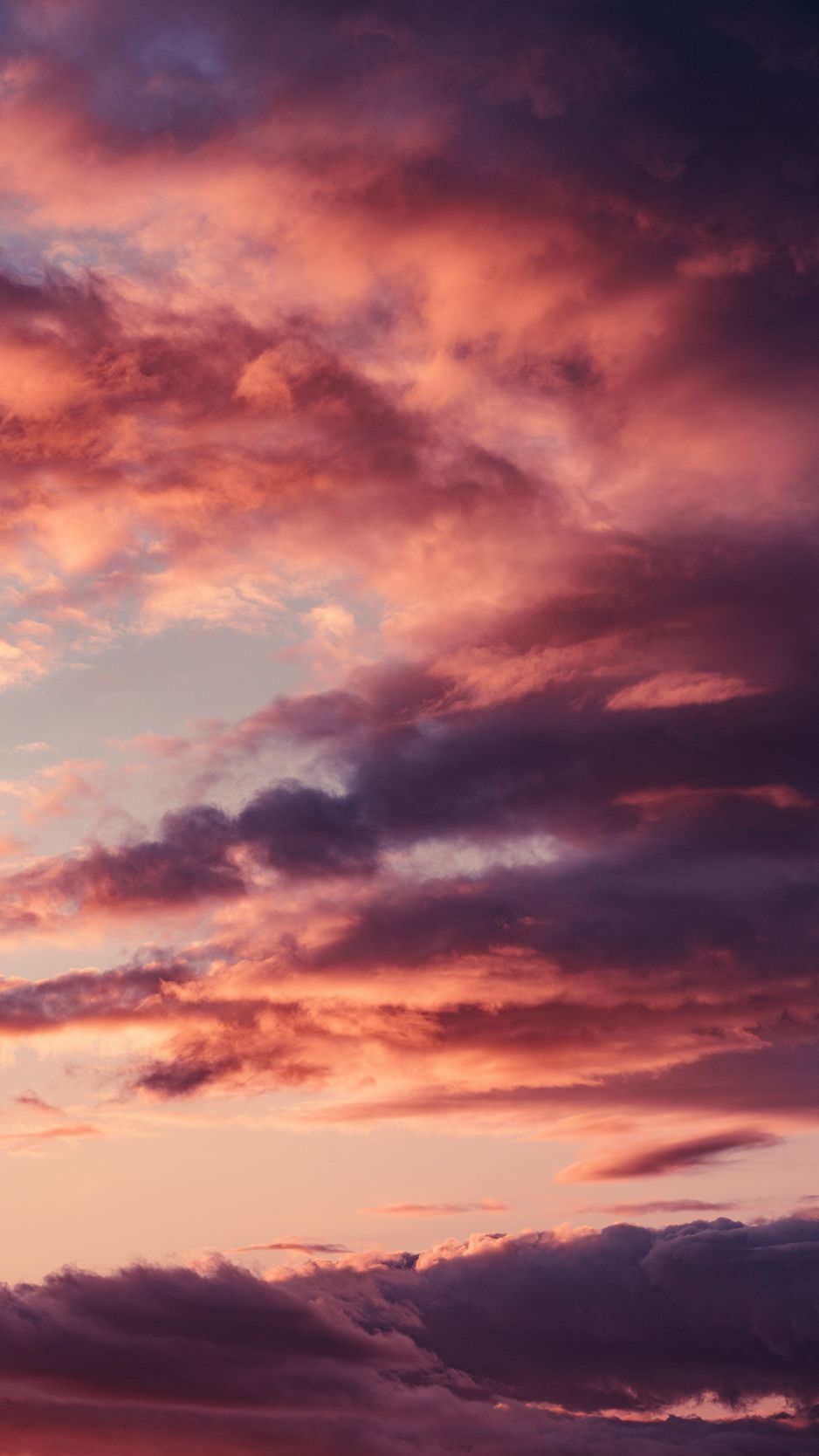 Download wallpaper 938x1668 sky, clouds, pink, sunset iphone 8/7/6s/6 for  parallax hd background
