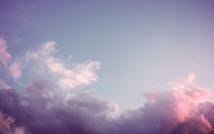Preview wallpaper sky, clouds, pink