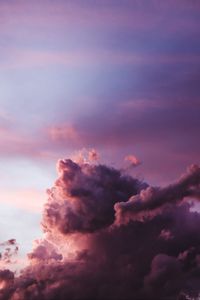 Preview wallpaper sky, clouds, purple, twilight