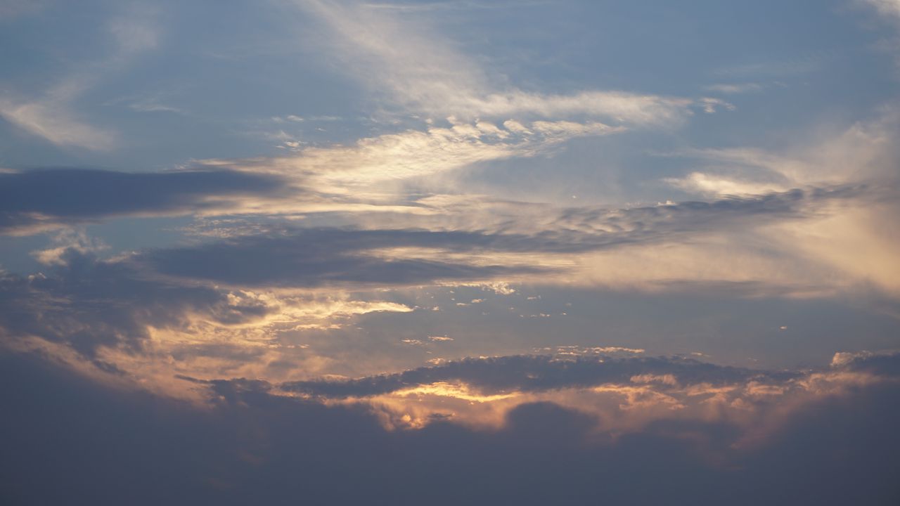 Wallpaper sky, clouds, sunset