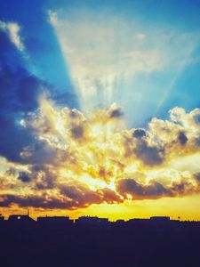 Preview wallpaper sky, clouds, sunset