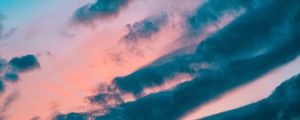 Preview wallpaper sky, clouds, sunset, beautiful, dusk