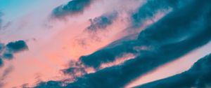 Preview wallpaper sky, clouds, sunset, beautiful, dusk