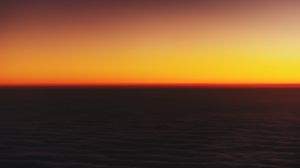 Preview wallpaper sky, clouds, sunset, horizon, dusk