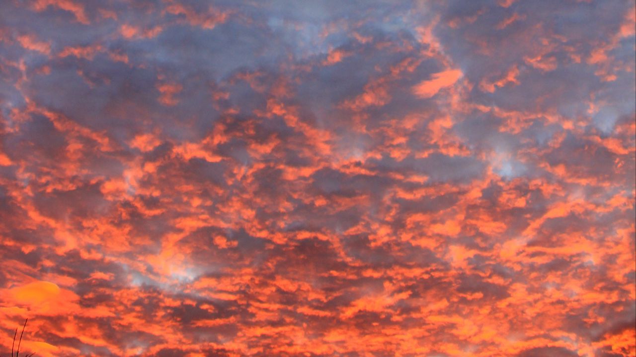 Wallpaper sky, clouds, sunset, nature