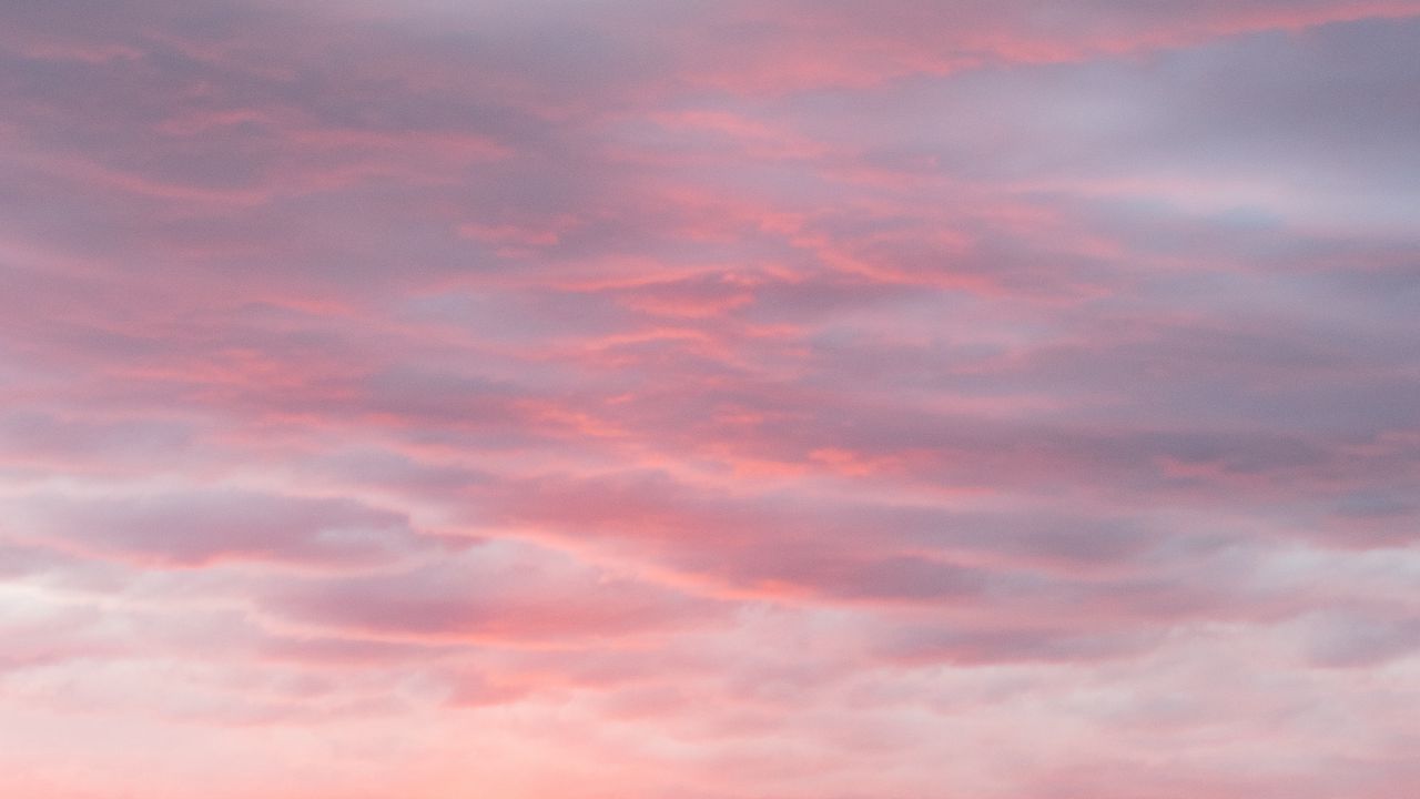 Wallpaper sky, clouds, twilight, purple
