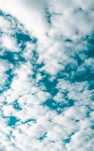 Preview wallpaper sky, clouds, white, porous, atmosphere