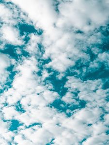 Preview wallpaper sky, clouds, white, porous, atmosphere