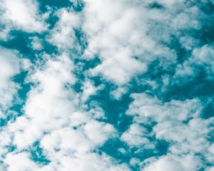 Preview wallpaper sky, clouds, white, porous, atmosphere