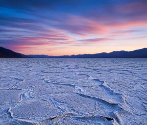 Preview wallpaper sky, desert, dry, sunset