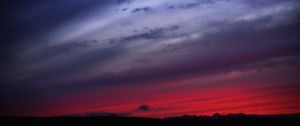 Preview wallpaper sky, evening, clouds, silhouettes