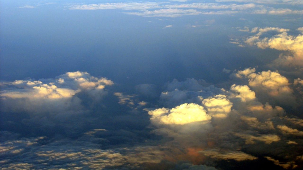 Wallpaper sky, height, clouds, flight