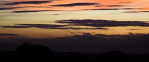 Preview wallpaper sky, horizon, twilight, dark, clouds, outlines