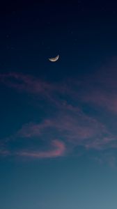 Preview wallpaper sky, moon, clouds, stars, night