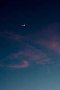 Preview wallpaper sky, moon, clouds, stars, night