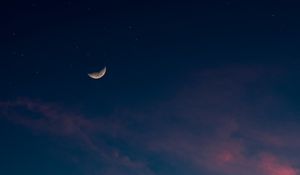 Preview wallpaper sky, moon, clouds, stars, night