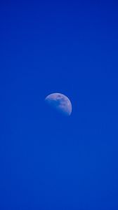 Preview wallpaper sky, moon, minimalism, blue