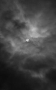 Preview wallpaper sky, moon, night, clouds, dark