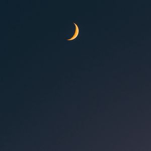 Preview wallpaper sky, moon, plane, minimalism