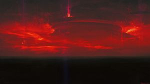 Preview wallpaper sky, red, flash, horizon, dark